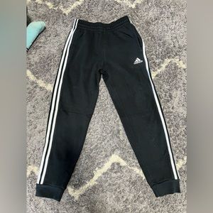 Boys Addidas Black Pants Medium 10/12
